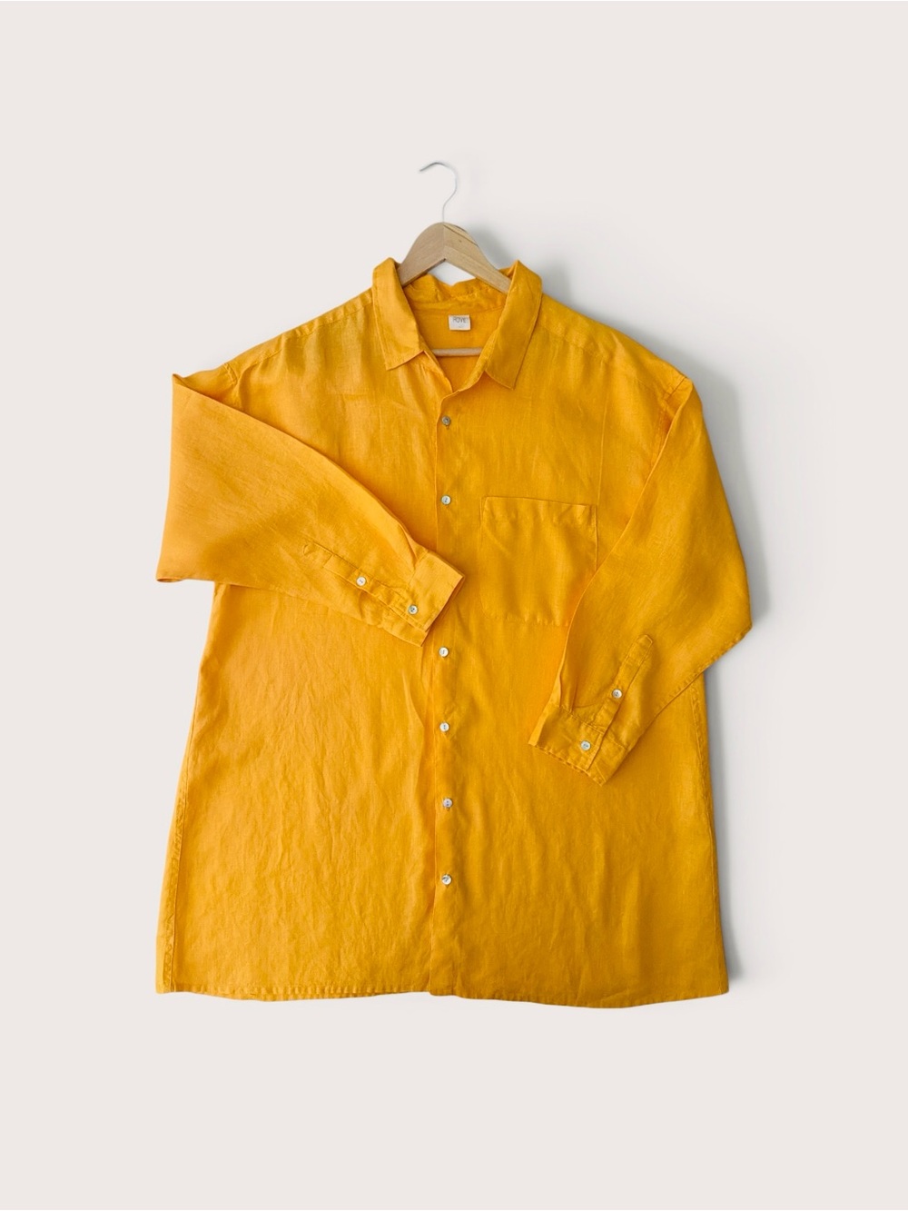 ROVE Mustard Yellow Long Sleeve Button-Down Shirt